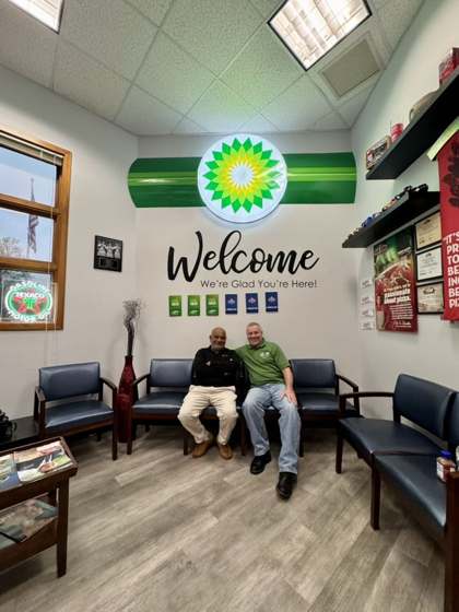 Welcoming BP store lobby