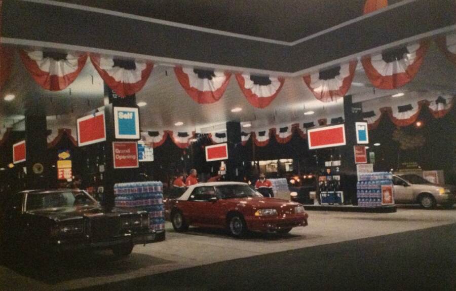 Grand opening canopy with flags